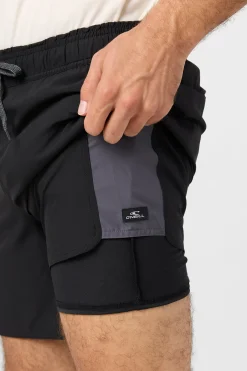 Shorts^O'Neill Perform Light Tech Panel Lined Elastic Waist 17