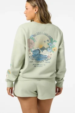 Matching Sets|New Arrivals^O'Neill Petal Oversized Crew Neck Fleece desert sage