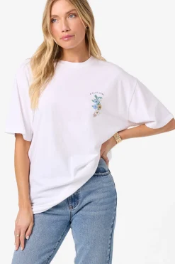 Graphic Tees & Tanks|New Arrivals^O'Neill Petal Oversized Tee white