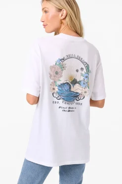 Graphic Tees & Tanks|New Arrivals^O'Neill Petal Oversized Tee white