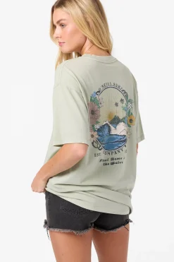 New Arrivals|Graphic Tees & Tanks^O'Neill Petal Oversized Tee - | desert sage