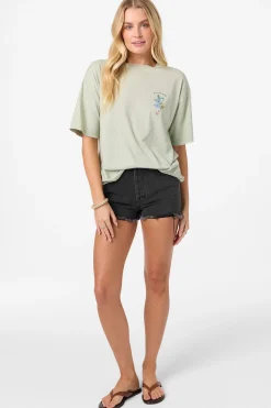 New Arrivals|Graphic Tees & Tanks^O'Neill Petal Oversized Tee - | desert sage
