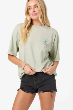New Arrivals|Graphic Tees & Tanks^O'Neill Petal Oversized Tee - | desert sage