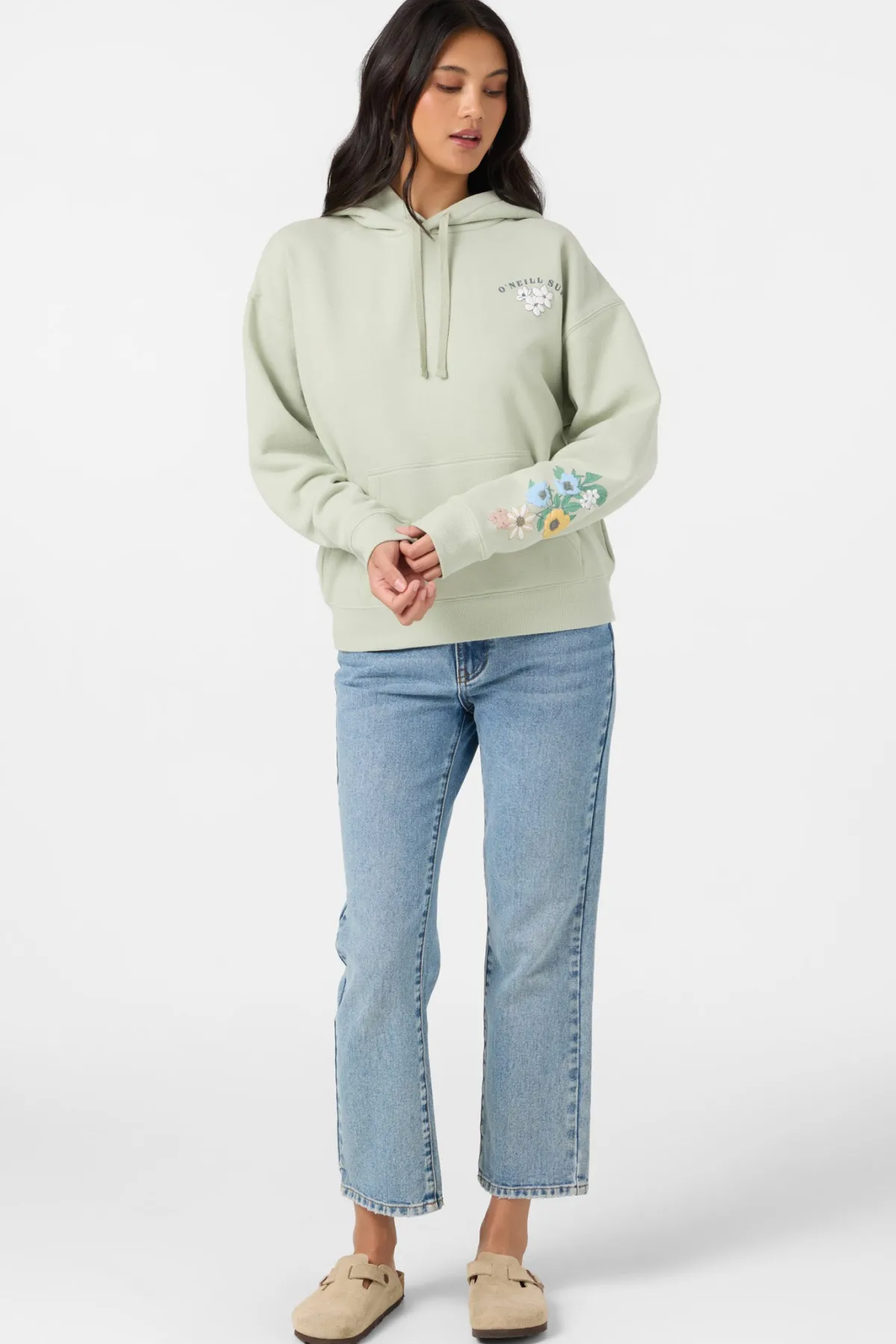 New Arrivals^O'Neill Petal Relaxed Hoodie desert sage
