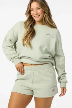 New Arrivals|Matching Sets^O'Neill Petal Scallop Fleece Lounge Shorts - | desert sage