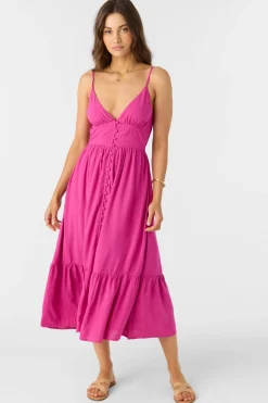 Dresses^O'Neill Pilar Midi Dress - | fuchsia