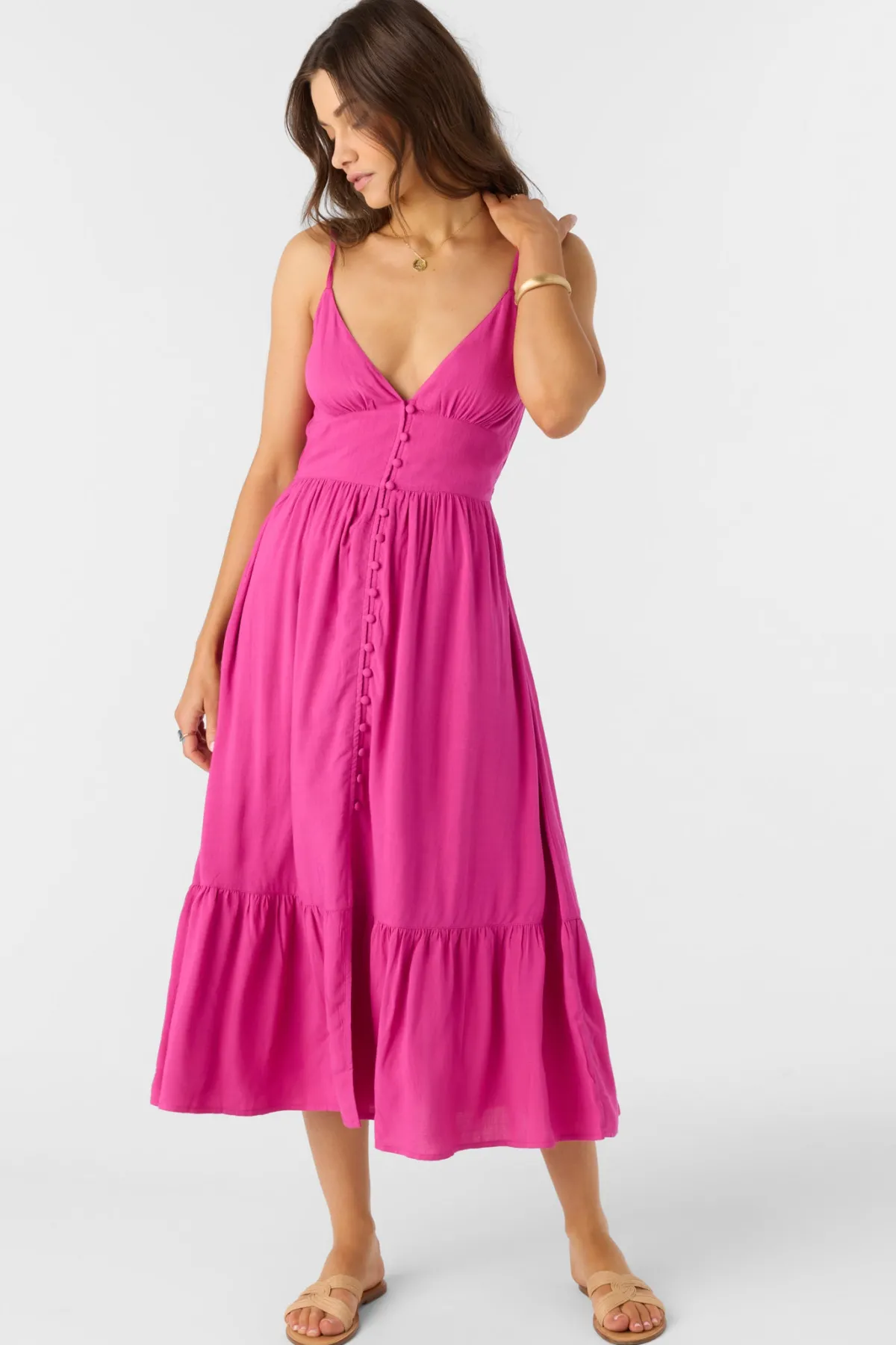 Dresses^O'Neill Pilar Midi Dress - | fuchsia