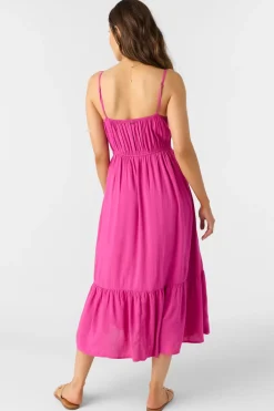 Dresses^O'Neill Pilar Midi Dress - | fuchsia