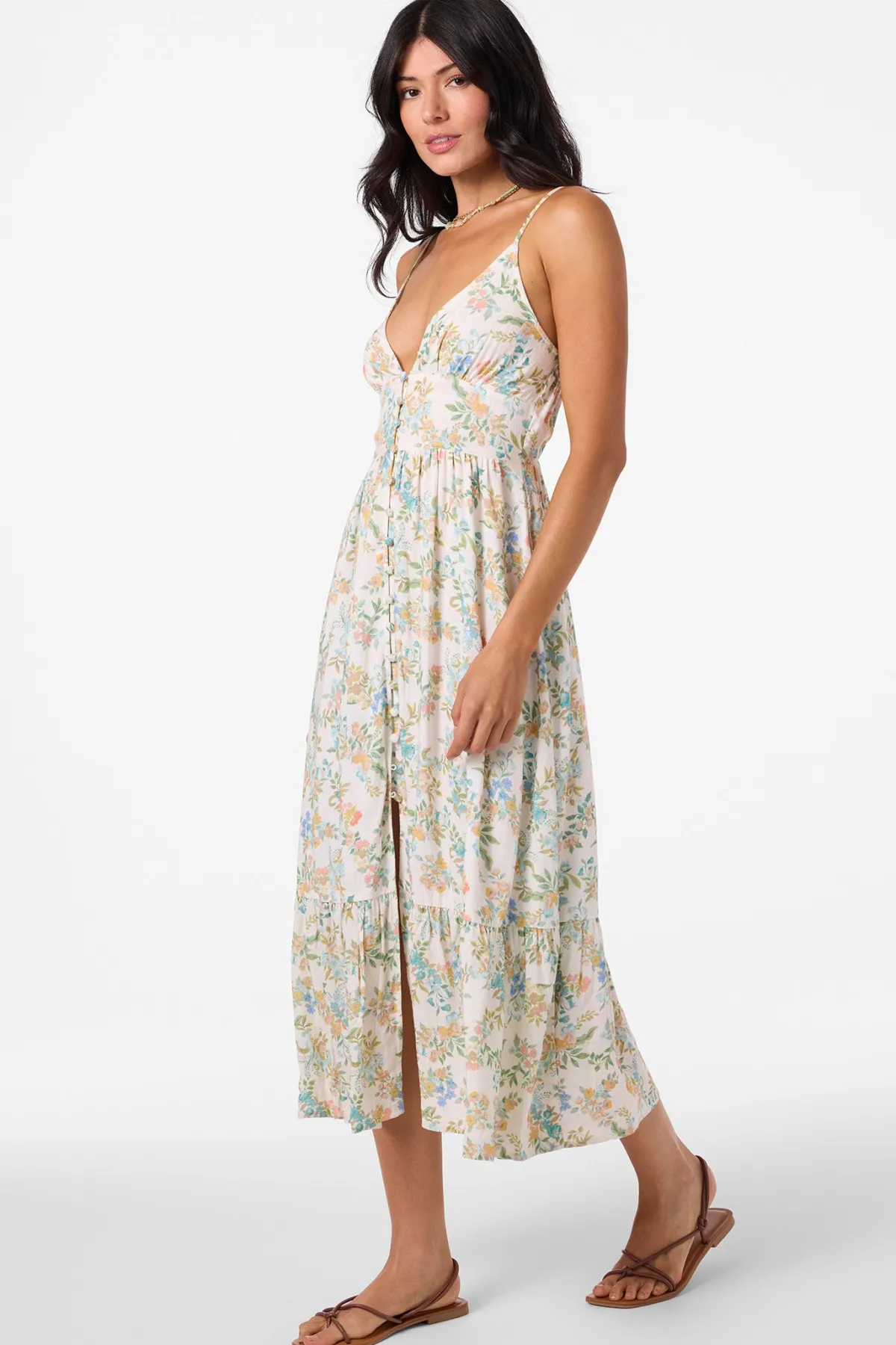 Dresses^O'Neill Pilar Nayomi Floral Midi Dress - | winter white
