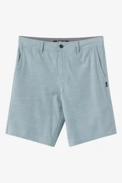 New Arrivals^O'Neill Portola Slub Check 20" Hybrid Shorts stone blue