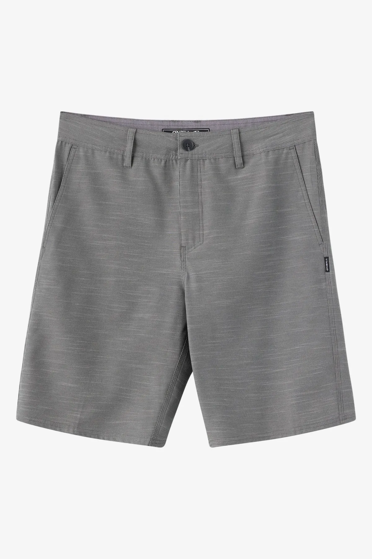 New Arrivals^O'Neill Portola Slub Check 20" Hybrid Shorts gargoyle