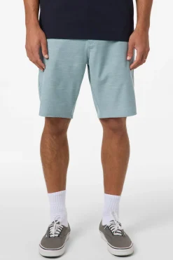 Shorts^O'Neill Portola Slub Check 20"'' Hybrid Shorts - | stone blue