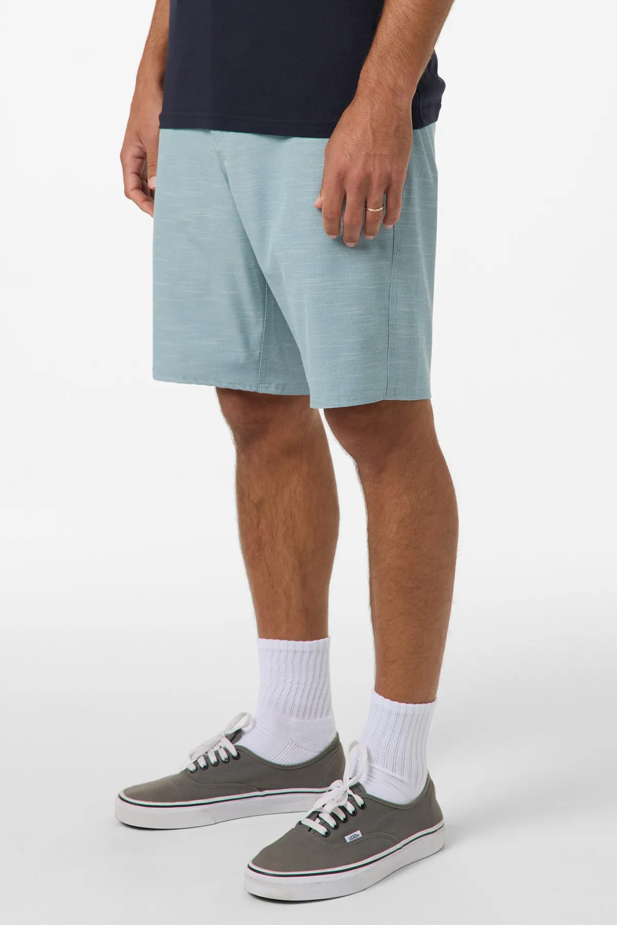 Shorts^O'Neill Portola Slub Check 20"'' Hybrid Shorts - | stone blue