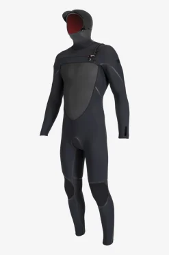 Full Suits^O'Neill Psycho Tech 5.5/4MM Chest Zip W/hood Full - | blk/blk