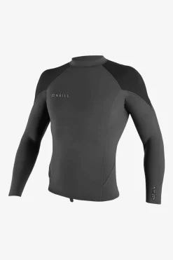 Neoprene Tops^O'Neill Reactor-2 1.5MM Long Sleeve Top - Graph/blk/coolgry |