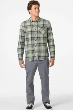 Shirts & Flannels^O'Neill Redmond Plaid Flannel Standard Fit Long Sleeve Shirt - | sage