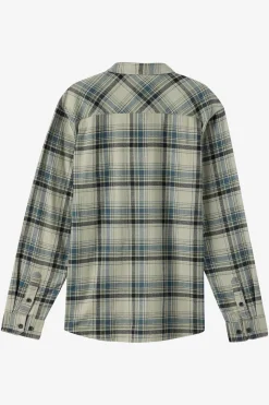 Shirts & Flannels^O'Neill Redmond Plaid Flannel Standard Fit Long Sleeve Shirt - | sage