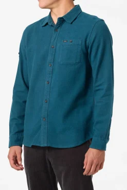Shirts & Flannels^O'Neill Regent Flannel Standard Fit Long Sleeve Shirt - | dark slate