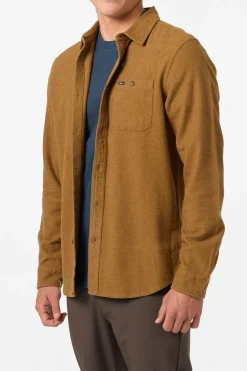 Shirts & Flannels^O'Neill Regent Flannel Standard Fit Long Sleeve Shirt - | dark khaki