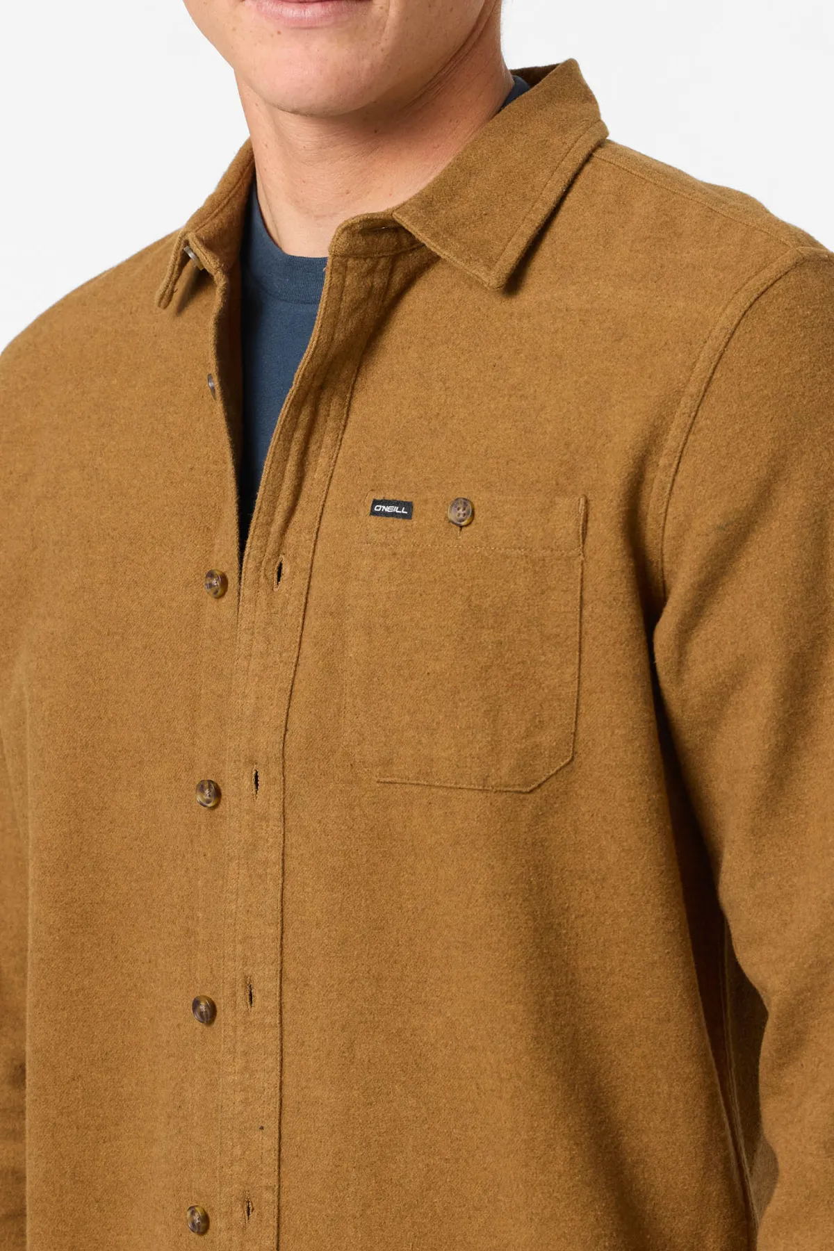 Shirts & Flannels^O'Neill Regent Flannel Standard Fit Long Sleeve Shirt - | dark khaki