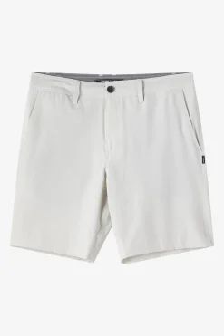 Shorts^O'Neill Reserve Light Check 19" Hybrid Shorts - | fog