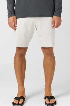 Shorts^O'Neill Reserve Light Check 19" Hybrid Shorts - | fog