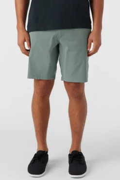 Shorts^O'Neill Reserve Light Check 19" Hybrid Shorts - | dark olive