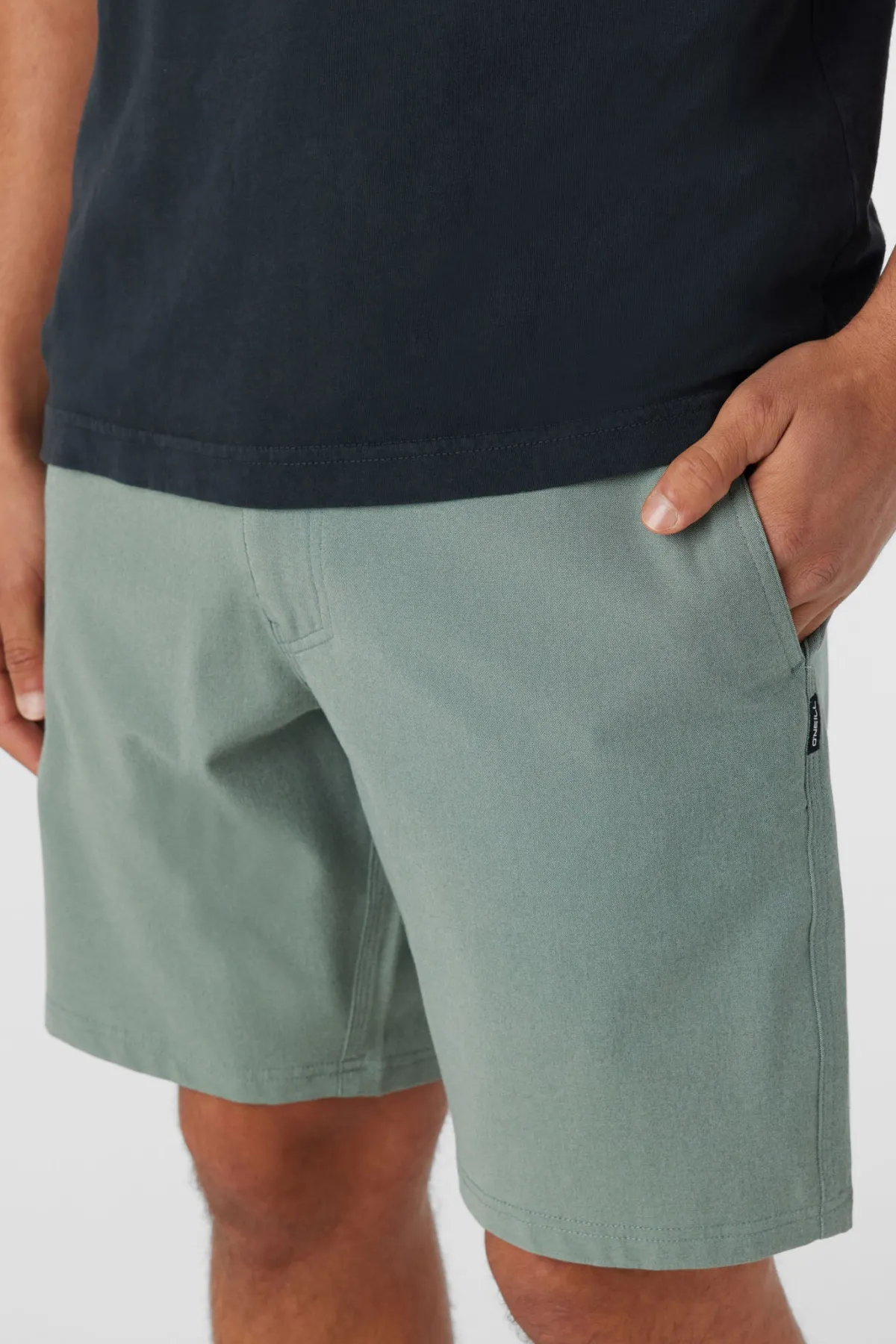 Shorts^O'Neill Reserve Light Check 19" Hybrid Shorts - | dark olive