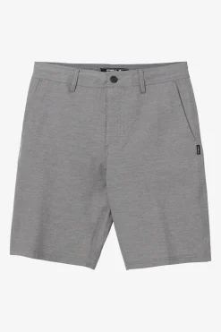 Shorts^O'Neill Reserve Light Check 21" Hybrid Shorts - | graphite