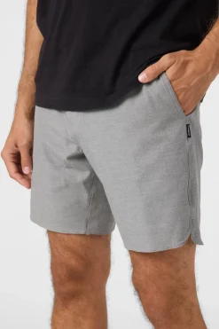Shorts^O'Neill Reserve Light Check Scallop Elastic Waist 18