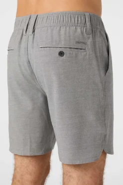 Shorts^O'Neill Reserve Light Check Scallop Elastic Waist 18