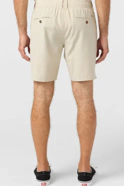 Shorts^O'Neill Reserve Light Check Scallop Elastic Waist 18