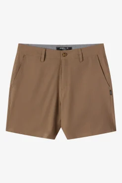 Shorts^O'Neill Reserve Solid 17" Hybrid Shorts - | chocolate chip
