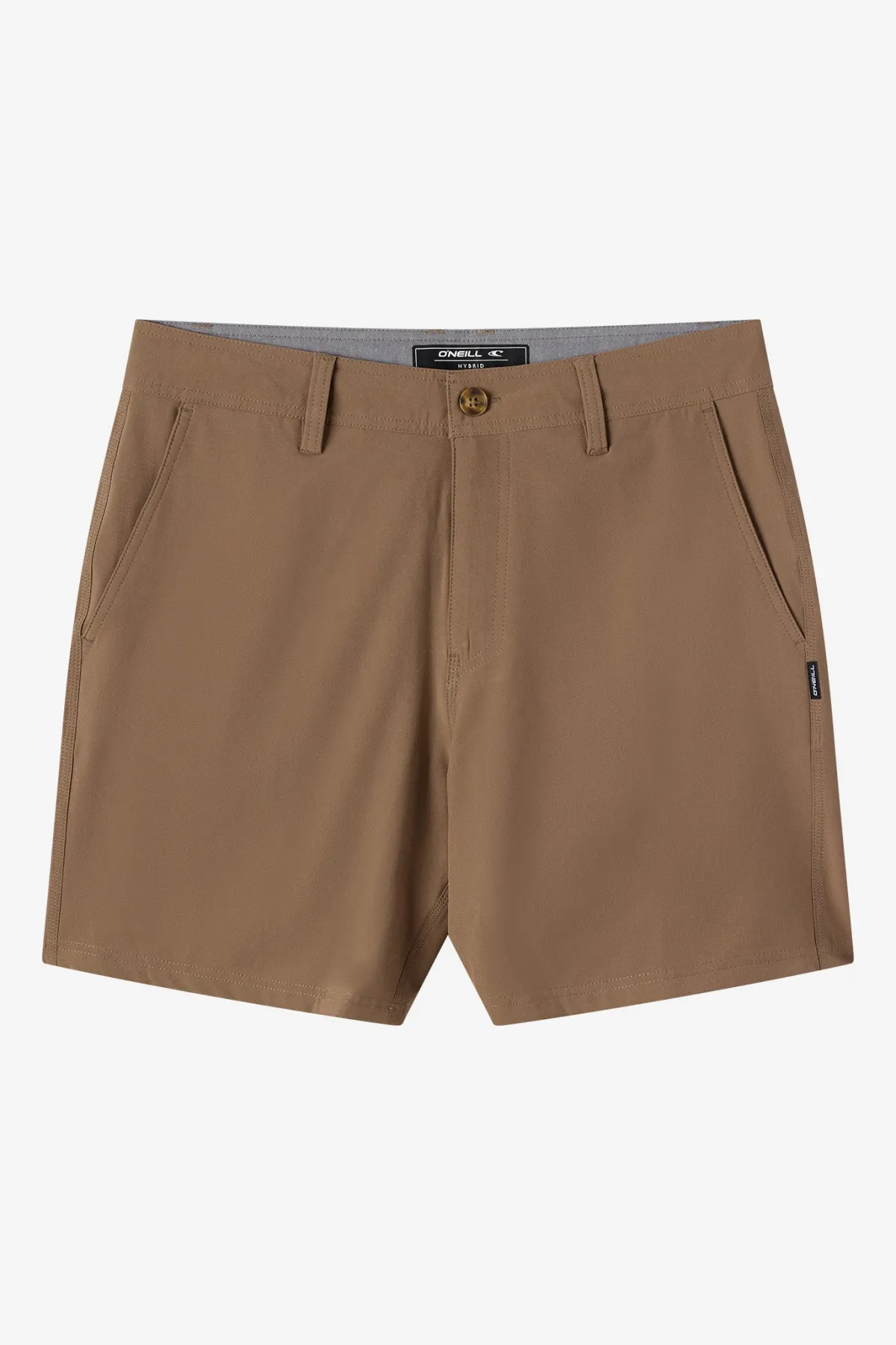 Shorts^O'Neill Reserve Solid 17" Hybrid Shorts - | chocolate chip