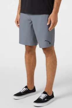 Shorts^O'Neill Reserve Solid Hawaii Hybrid Shorts - | grey