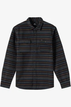 Shirts & Flannels^O'Neill Richmond Flannel Ls Shirt Standard Fit Long Sleeve Shirt - | graphite