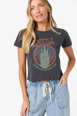 New Arrivals|Graphic Tees & Tanks^O'Neill Road Trippin' Fitted Tee - | washed black