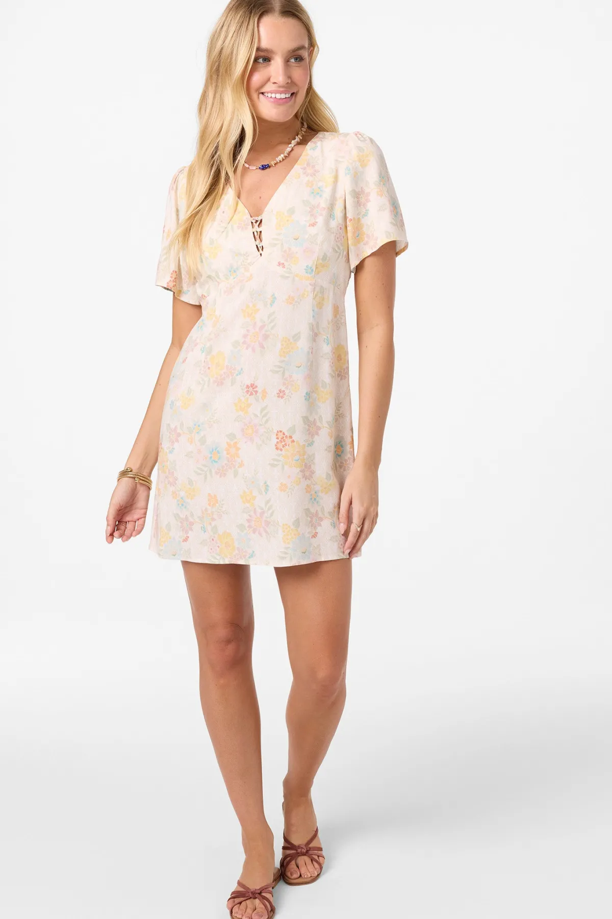 New Arrivals^O'Neill Robin Floral Mini Dress tapioca