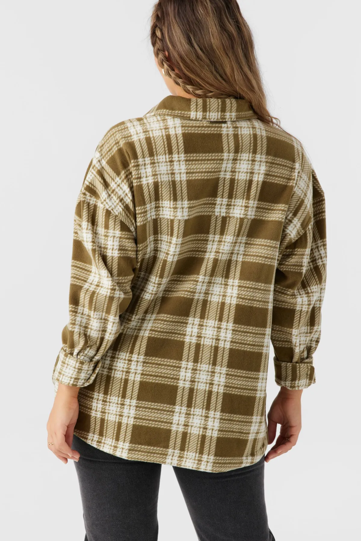 Jackets^O'Neill Rune Superfleece Oversized Fit Shacket military olive