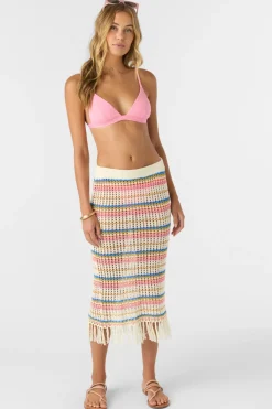 Swim Cover-Ups^O'Neill Ryan Stripe Skirt - | vanilla
