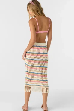Swim Cover-Ups^O'Neill Ryan Stripe Skirt - | vanilla