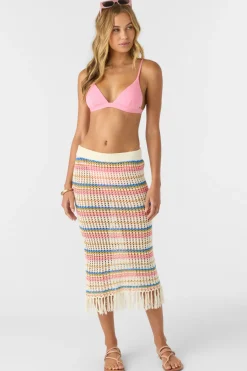 Swim Cover-Ups^O'Neill Ryan Stripe Skirt - | vanilla