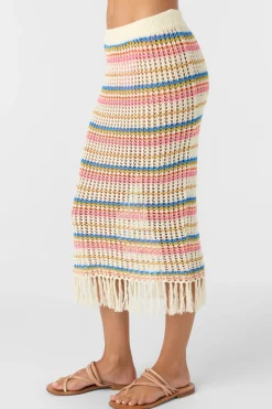 Swim Cover-Ups^O'Neill Ryan Stripe Skirt - | vanilla