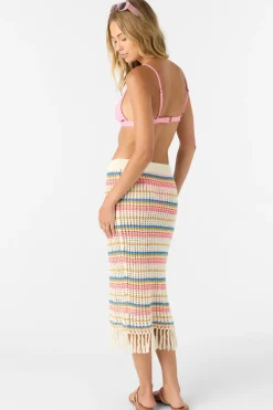 Swim Cover-Ups^O'Neill Ryan Stripe Skirt - | vanilla
