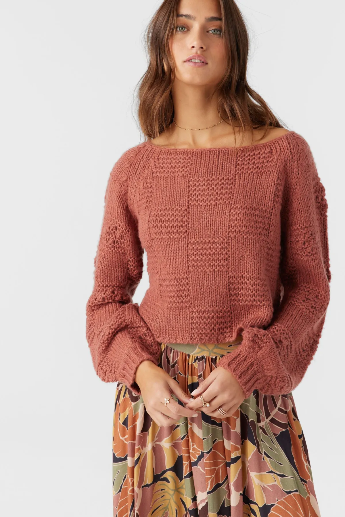 Sweaters, Hoodies & Fleece^O'Neill Sacha Long Sleeve Sweater - | cedar wood