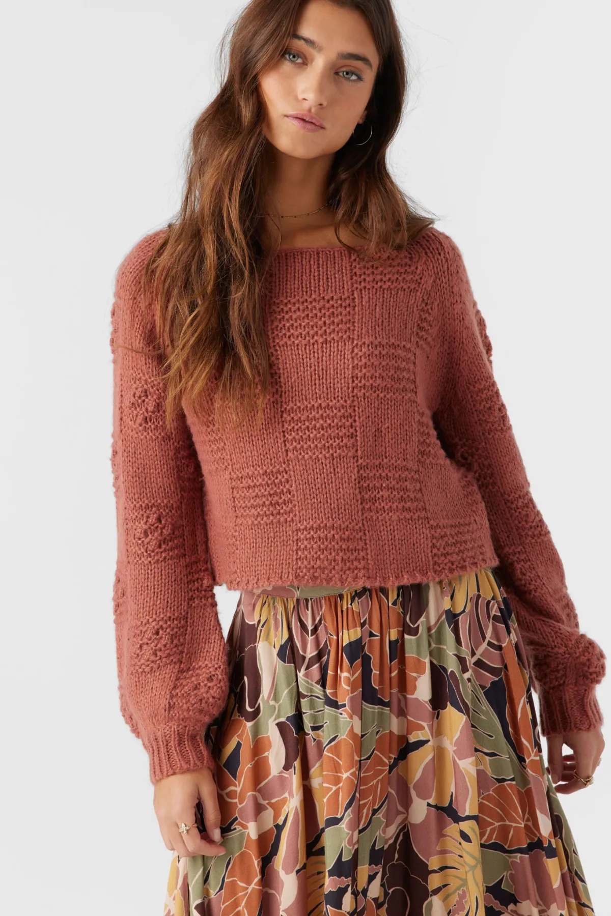 Sweaters, Hoodies & Fleece^O'Neill Sacha Long Sleeve Sweater - | cedar wood