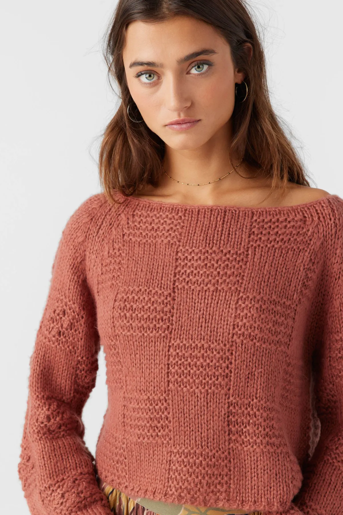 Sweaters, Hoodies & Fleece^O'Neill Sacha Long Sleeve Sweater - | cedar wood