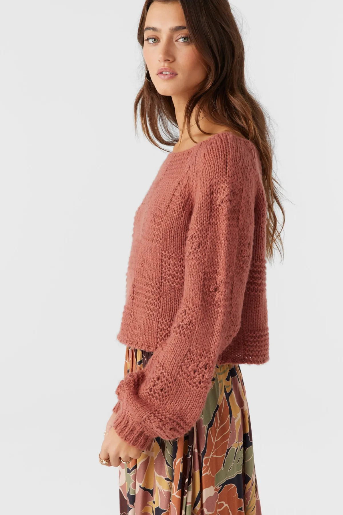 Sweaters, Hoodies & Fleece^O'Neill Sacha Long Sleeve Sweater - | cedar wood