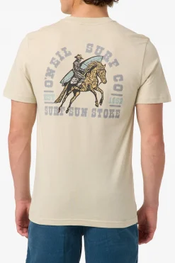 Tees & Tanks^O'Neill Saddle Up Classic Tee Standard Fit Tee - | lt khaki