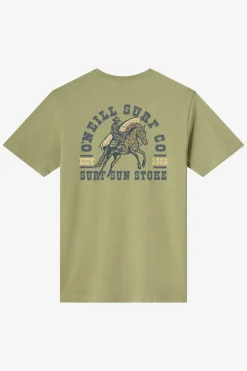 Tees & Tanks^O'Neill Saddle Up Classic Tee Standard Fit Tee - | oil green